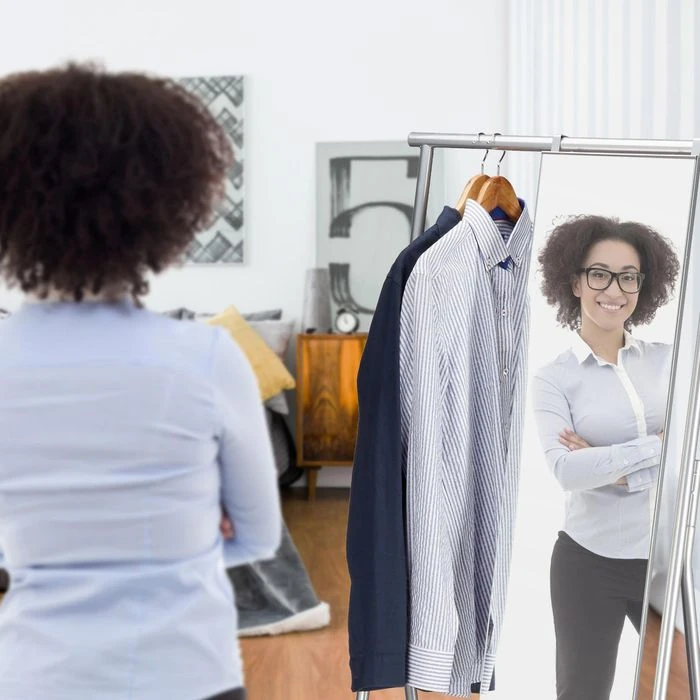 Relaxdays Garderobenständer 10022580, Mit Ablage & Spiegel, Metall, Silber 5 Relaxdays Garderobenständer 10022580, Mit Ablage & Spiegel, Metall, Silber – Bild 3