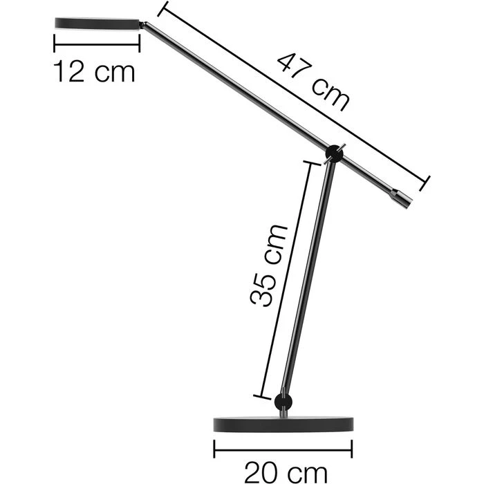 Unilux Schreibtischlampe Sunlight LED, Dimmbar, App-fähig , Mit Standfuß 4 Unilux Schreibtischlampe Sunlight LED, Dimmbar, App-fähig , Mit Standfuß – Bild 2
