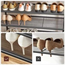 Vasagle Garderobenständer HSR408B01, Vintage, Mit 5 Doppelhaken, Metall / Holz, Schwarz / Braun -Maul Shop f07ccad2357c1a2d7f73218344f359a8e9c1ce90 garderobenstaender vasagle hsr408b01 vintage