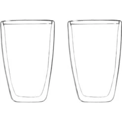 Böttcher-AG Kaffeegläser Latte Macchiato, Doppelwandig, 400ml, 2 Stück